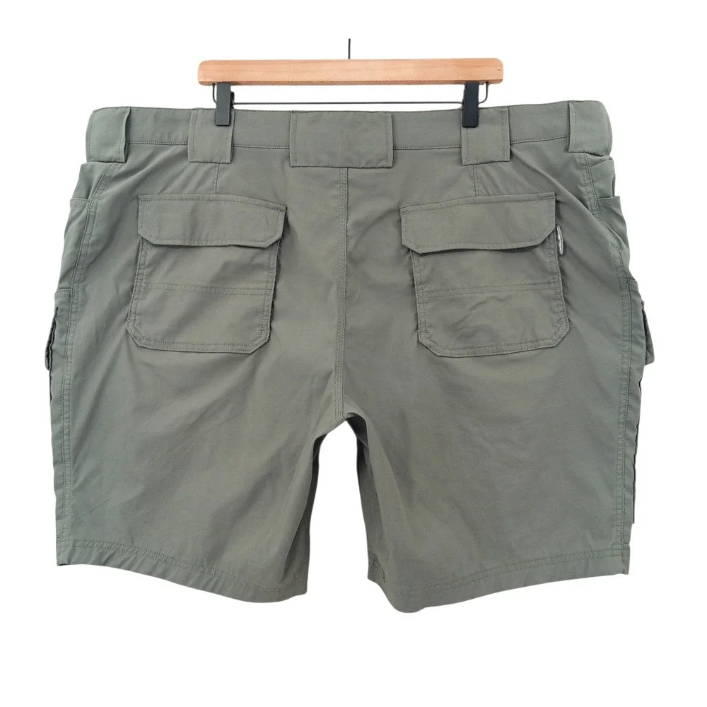 Duluth Trading Co Shorts Mens 46x9 Grey Cargo Relaxed Flex Dry on the Fly Hiking